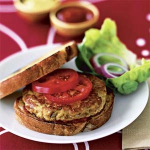 Tofu burger with Asian flavours